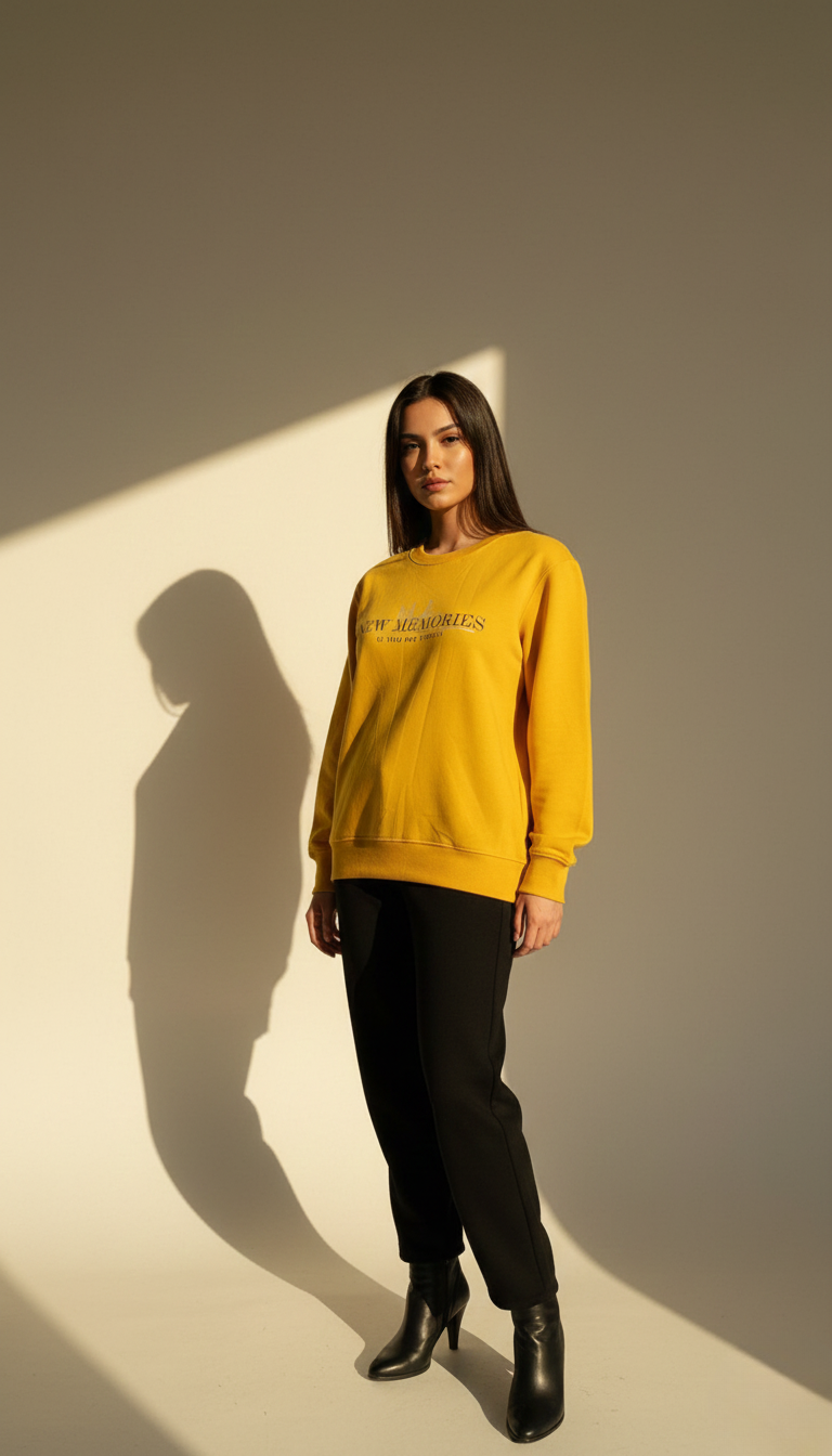 Minimal Yellow Sweatshirt