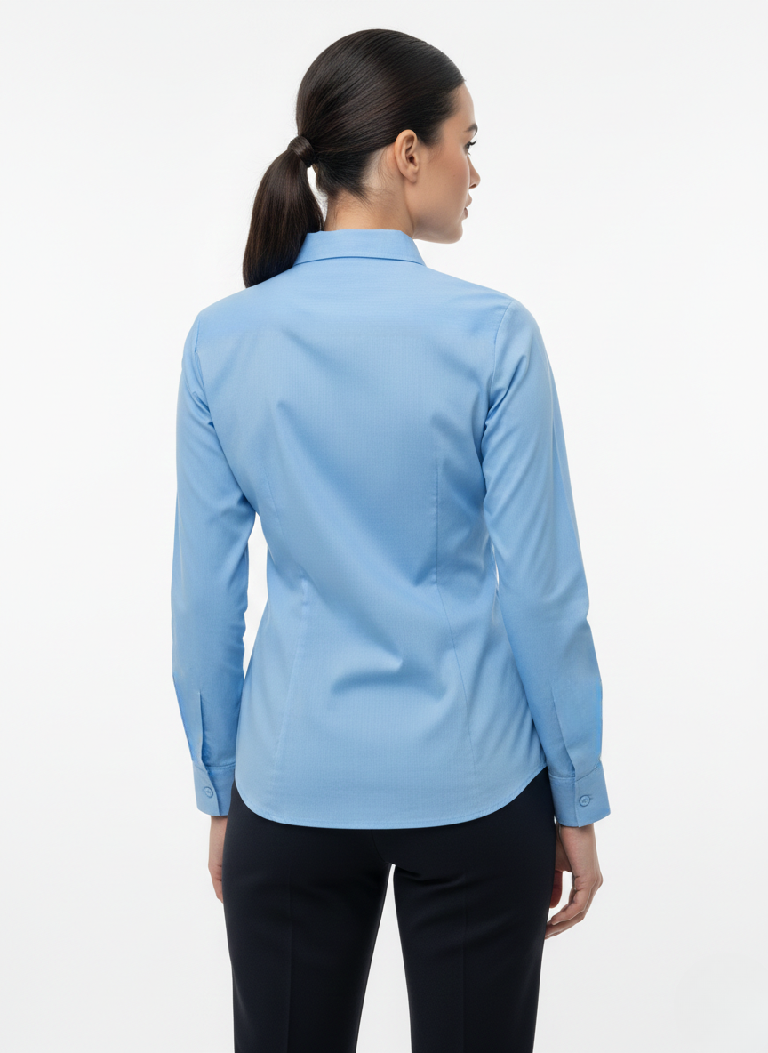 SKY BLUE CLASSIC COTTON LONG-SLEEVE FORMAL SHIRT