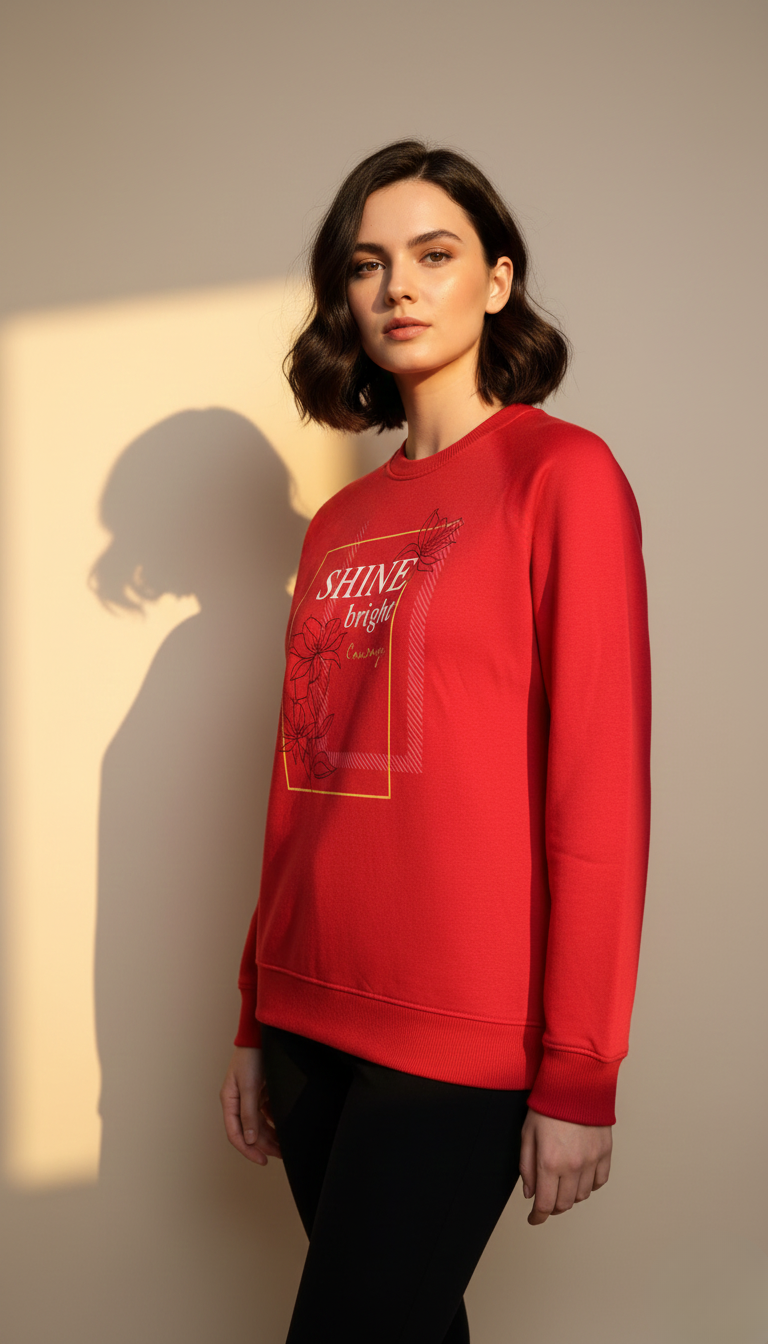 Statement Red Sweatshirt