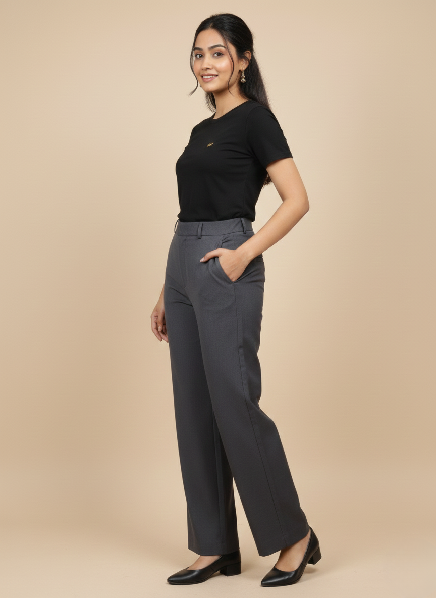 MINIMALIST HIGH WAIST FORMAL TROUSER