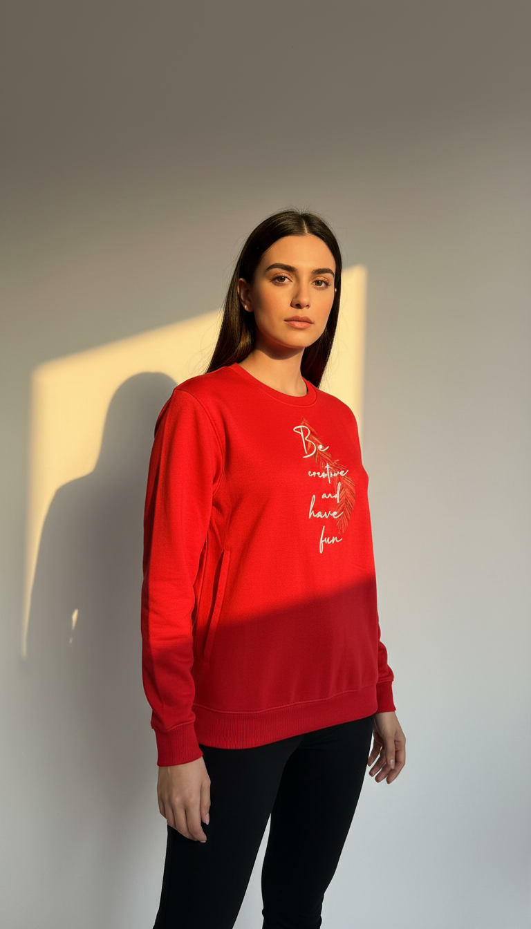 Statement Red Sweatshirt