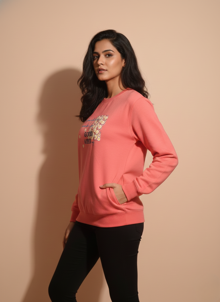 Elegant Red Sweatshirt
